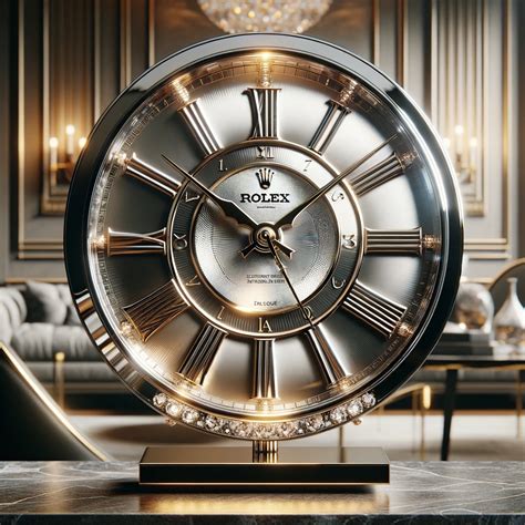 rolex wandklok zilver|Rolex wall clocks online.